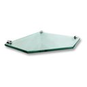 Ver imagem 6 de Kit Prateleira Canto Chanfrada C/ Fenda 25x25cm 8mm Fume