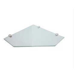 Kit Prateleira Canto Chanfrada C/ Fenda 25x25cm 8mm Fume - 4
