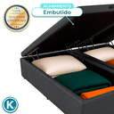 Ver imagem 3 de Cama Box Bau Queen Blindado Nature Cinza 158x198