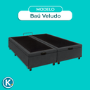 Ver imagem 5 de Cama Box Bau Queen Blindado Nature Cinza 158x198