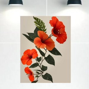 Quadro Decorativo Tela Canvas Floral Ref:qbfl4 Lojall 150 X 100 Cm Borda Infinita