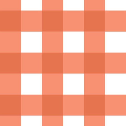 Papel de Parede Doce Estilo Xadrez Laranja 81888
