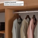 Ver imagem 7 de Guarda-Roupa Casal Modulado Andorra 5 Portas 4 Gavetas Freijó/Branco - Pnr Móveis
