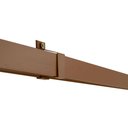 Ver imagem 3 de Porta de Correr Verniz com Kit Alumínio Marrom - 210x110