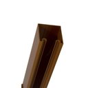 Ver imagem 5 de Porta de Correr Verniz com Kit Alumínio Marrom - 210x110