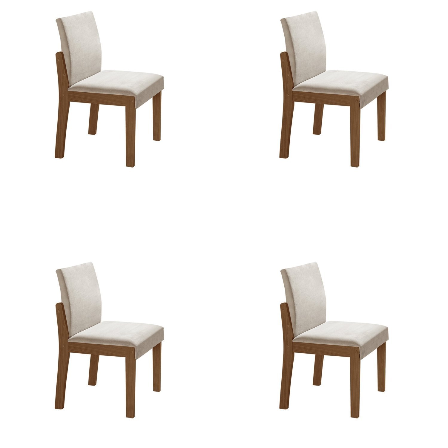 Conjunto 4 Cadeiras de Jantar Mônaco Yescasa - 1