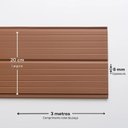 Ver imagem 2 de Kit com 36 M² Forro de Pvc 8mm X 20cm X 3m Belplast