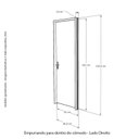 Ver imagem 4 de Kit Porta de Madeira Frisada 210x82cm com Batente 14cm Fechadura Manual Rodam Portas