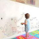 Ver imagem 1 de Papel de Parede Adesivo Pvc Quadro Branco com Marcador 2 Metros