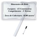 Ver imagem 6 de Papel de Parede Adesivo Pvc Quadro Branco com Marcador 2 Metros