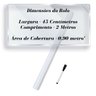 Papel de Parede Adesivo Pvc Quadro Branco com Marcador 2 Metros - 6