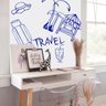 Papel de Parede Adesivo Pvc Quadro Branco com Marcador 2 Metros - 8
