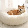 Cama Nuvem Donut Grande 80cm Cachorro Gato Pet Animais Estimaçao Petshop Casa Caminha Rosquinha Conf - 5