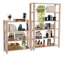 Ver imagem 1 de Kit Com 2 Armário Estante 100% Pinus Cadernos Em Oferta Technox Madeira