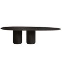 Ver imagem 1 de Mesa de Jantar Oásis Orgânica Cilíndrica Ébano 137x90 Cm