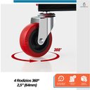 Ver imagem 5 de Banqueta Banquinho para Mecânico Fixa 100Kg com Rodas - Starfer