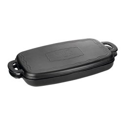 Assadeira Multiuso Tampa Ferro Panela Mineira 36x24x5cm 3,9l - 1