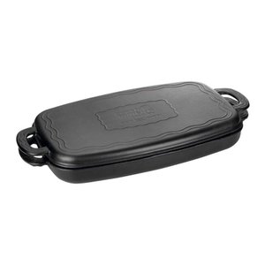 Assadeira Multiuso Tampa Ferro Panela Mineira 36x24x5cm 3,9l