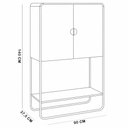 Ver imagem 6 de Balcão Aparador Bar para Sala Industrial 2 Portas 90cm Alek A03 Hanover Dourado - Lyam Deocr