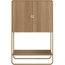 Ver imagem 7 de Balcão Aparador Bar para Sala Industrial 2 Portas 90cm Alek A03 Hanover Dourado - Lyam Deocr