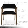 Conjunto Mesa de Jogos Carteado Bellagio Tampo Reversível e 6 Cadeiras Madeira Poker Base Estrela Ve - 5