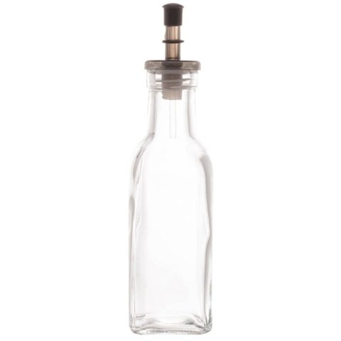 Garrafa Vidro Azeite Bico Dosador 200ml Lyor Tampa Preta