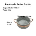 Ver imagem 2 de Jogo de Panelas de Pedra Sabão 5 Peças com Panela de Pressão 6,0 Litros