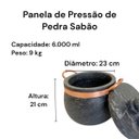 Ver imagem 5 de Jogo de Panelas de Pedra Sabão 5 Peças com Panela de Pressão 6,0 Litros