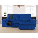 Ver imagem 1 de Sofá Fusion 2.80m Elétrico com Usb e Vibro Massagem - Azul