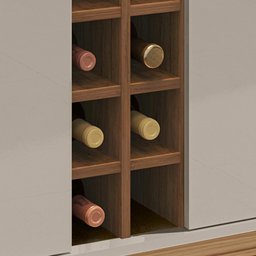 Buffet 190cm 4 Portas com Adega Lizz Casa D Off White/cedro - 9