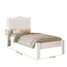 Cama de Solteiro Branca Mdf com Cabeceira - 4