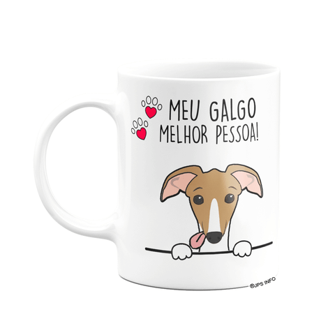 Caneca Dog - Meu Galgo, Melhor Pessoa! - Branca