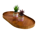 Ver imagem 1 de Bandeja Decorativa Oval Laminado Cinamomo