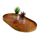 Ver imagem 1 de Bandeja Decorativa Oval Laminado Cinamomo