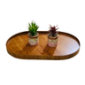 Bandeja Decorativa Oval Laminado Cinamomo - 3