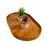 Bandeja Decorativa Oval Laminado Cinamomo - 2