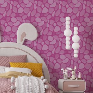 Papel de Parede Adesivo Sala Quarto Tons Rosa 12m