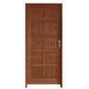 Ver imagem 2 de Kit Porta Pronta Torneada 10 Bicos Coleção Urban Fechadura Mecânica 214x88x14 Rodam Portas Marrom
