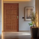 Ver imagem 1 de Kit Porta Pronta Torneada 10 Bicos Coleção Urban Fechadura Mecânica 214x88x14 Rodam Portas Marrom