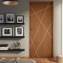 Ver imagem 1 de Kit Porta de Madeira Frisada 215,5x86,5cm Batente 14cm Fechadura Manual Rodam Portas