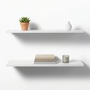 Ver imagem 3 de Kit 2 Prateleiras Branca MDF 60x20cm 15mm Parede Sala Quarto