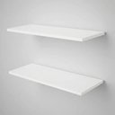 Ver imagem 1 de Kit 2 Prateleiras Branca MDF 60x20cm 15mm Parede Sala Quarto