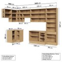 Ver imagem 5 de Cozinha Modulada 15 Peças 11 Aéreos 3 Balcões 1 Cristaleira Nara CabeCasa MadeiraOriginals