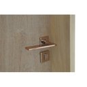 Ver imagem 6 de Kit Porta de Madeira Frisada 215x76,5cm Batente 14cm Fechadura Manual Rodam Portas Abertura Esquerda