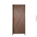 Ver imagem 7 de Kit Porta de Madeira Frisada 215 cm X 66 cm Batente 14cm Fechadura Manual Abertura Esquerda Marrom