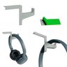 Suporte para Headset Canto Monitor-compacto-organizador -lado Direito-abs-fone de Ouvido-acessório - 5