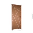 Ver imagem 3 de Kit Porta de Madeira 210x80cm Fechadura Mecânica Batente 14cm Abertura Direita Marrom
