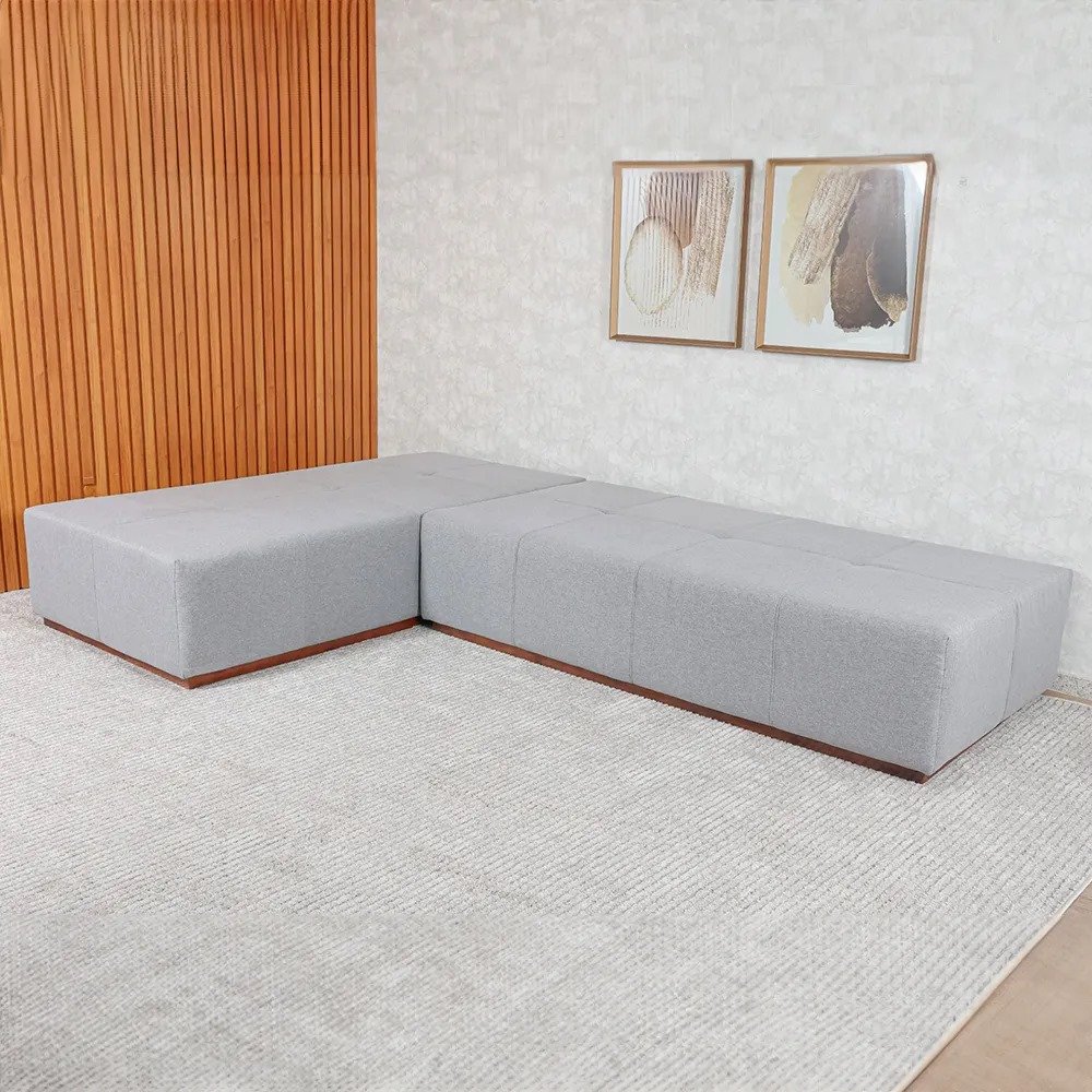 Sofa Hexane Modulo 200x100 Cinza - 3