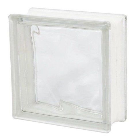 Caixa C/12 Blocos de Vidro Ondulado 19x19x8cm - Wave
