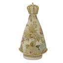 Ver imagem 3 de Escultura Nossa Sra Aparecida Decoupada Floral 14,5cm Renoir